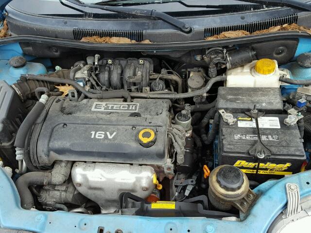 KL1TD66647B770319 - 2007 CHEVROLET AVEO BASE Көк фото 7
