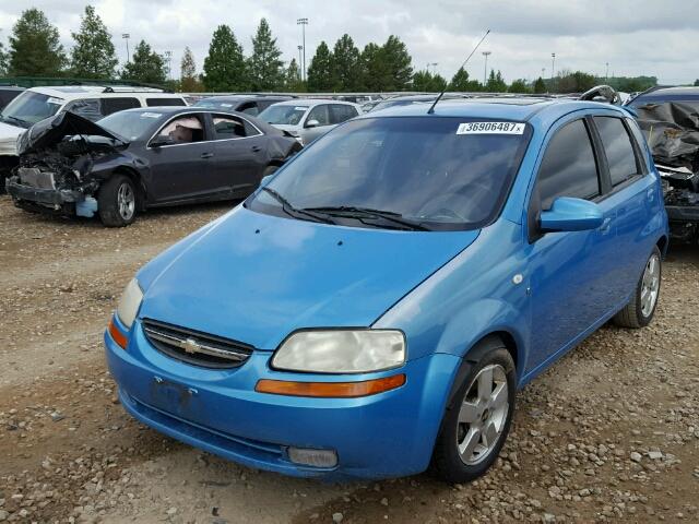 KL1TD66647B770319 - 2007 CHEVROLET AVEO BASE Көк фото 9