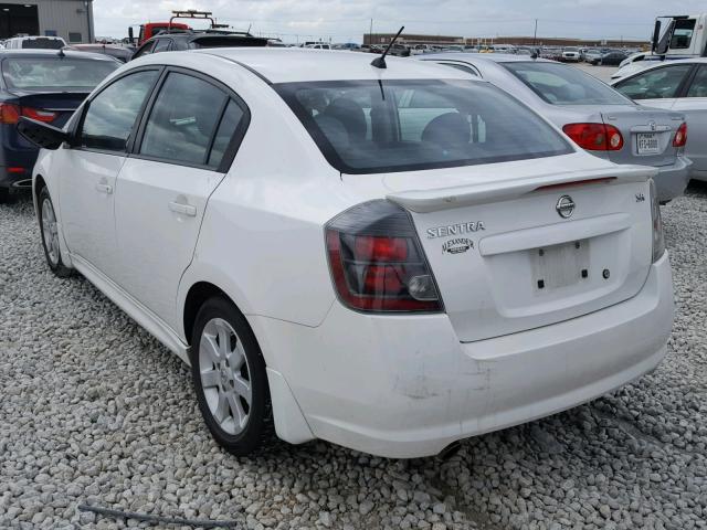 3N1AB6AP5BL619960 - 2011 NISSAN SENTRA 2.0 WHITE photo 3