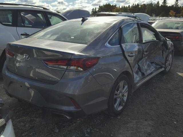 5NPE34AF6JH630312 - 2018 HYUNDAI SONATA SPO GRAY photo 4