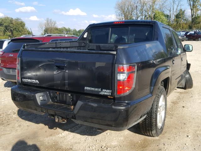 5FPYK1F55DB003299 - 2013 HONDA RIDGELINE BLACK photo 4