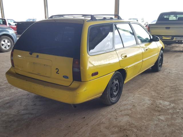 3FALP15P9VR133714 - 1997 FORD ESCORT LX YELLOW photo 4