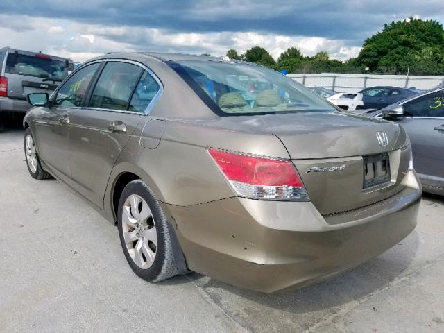 1HGCP26839A199135 - 2009 HONDA ACCORD EXL BEIGE photo 3