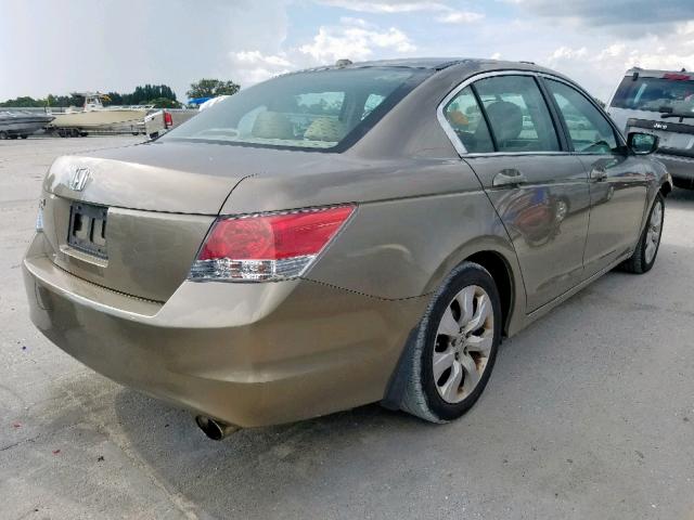 1HGCP26839A199135 - 2009 HONDA ACCORD EXL BEIGE photo 4