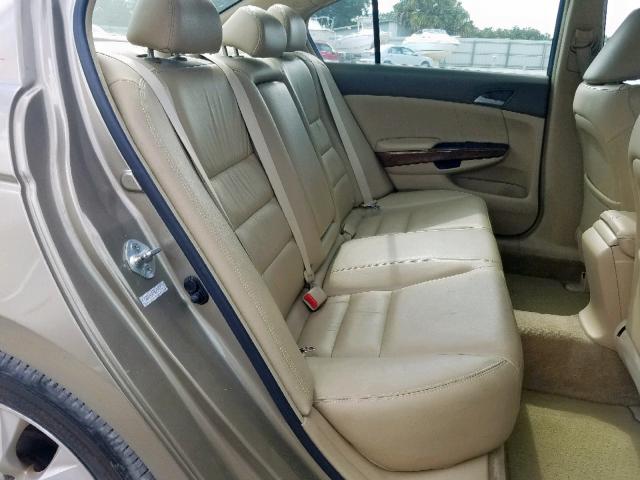 1HGCP26839A199135 - 2009 HONDA ACCORD EXL BEIGE photo 6