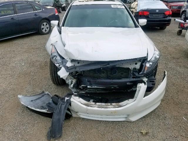 5KBCP3F80BB004403 - 2011 HONDA ACCORD EXL WHITE photo 9