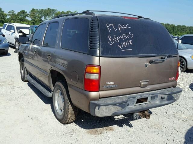 1GKEC13VX3R183003 - 2003 GMC YUKON TAN photo 3