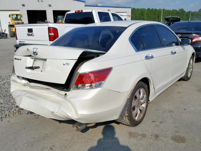 1HGCP3F85AA022841 - 2010 HONDA ACCORD EXL WHITE photo 4