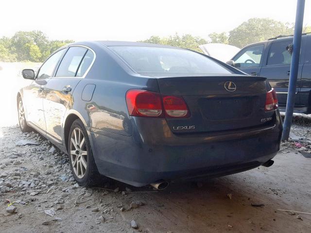 JTHBH96S965035631 - 2006 LEXUS GS 300 GRAY photo 3