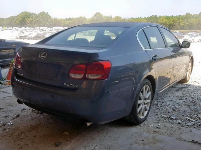 JTHBH96S965035631 - 2006 LEXUS GS 300 GRAY photo 4