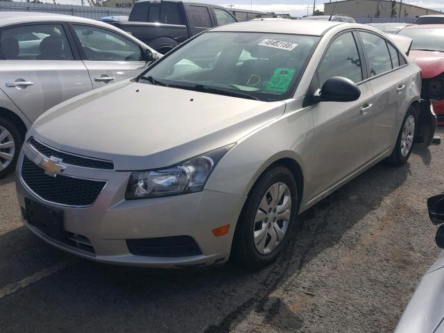 1G1PA5SH5E7124624 - 2014 CHEVROLET CRUZE LS SILVER photo 2