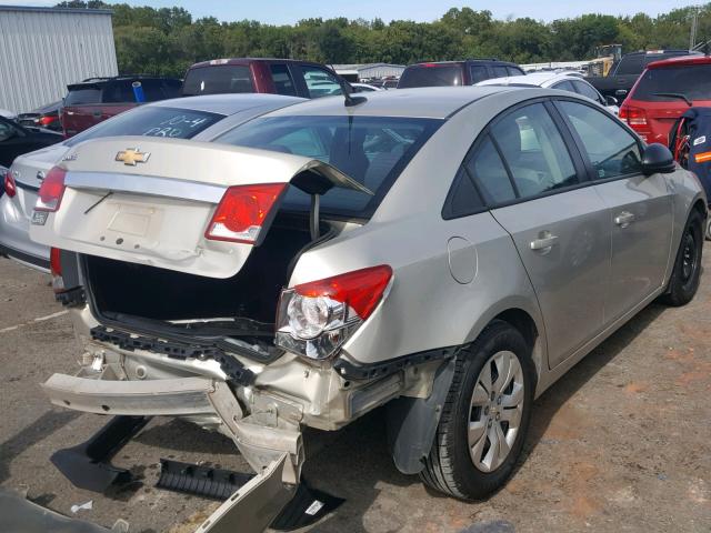 1G1PA5SH5E7124624 - 2014 CHEVROLET CRUZE LS SILVER photo 4