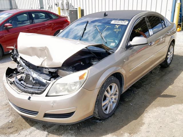 1G8ZS57N48F251185 - 2008 SATURN AURA XE GOLD photo 2