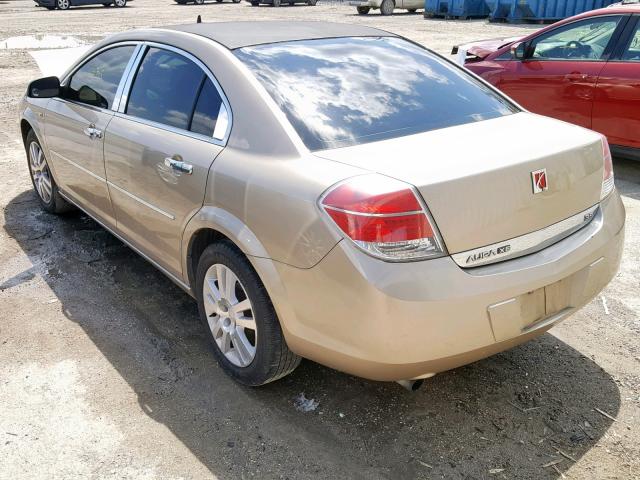 1G8ZS57N48F251185 - 2008 SATURN AURA XE GOLD photo 3