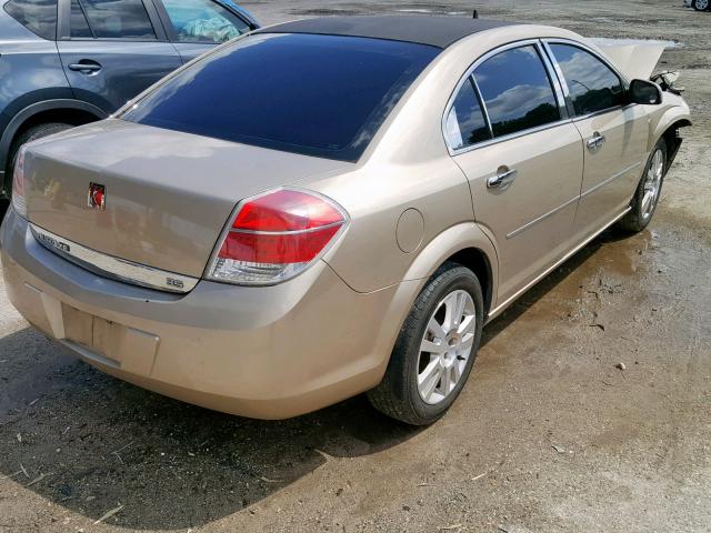 1G8ZS57N48F251185 - 2008 SATURN AURA XE GOLD photo 4