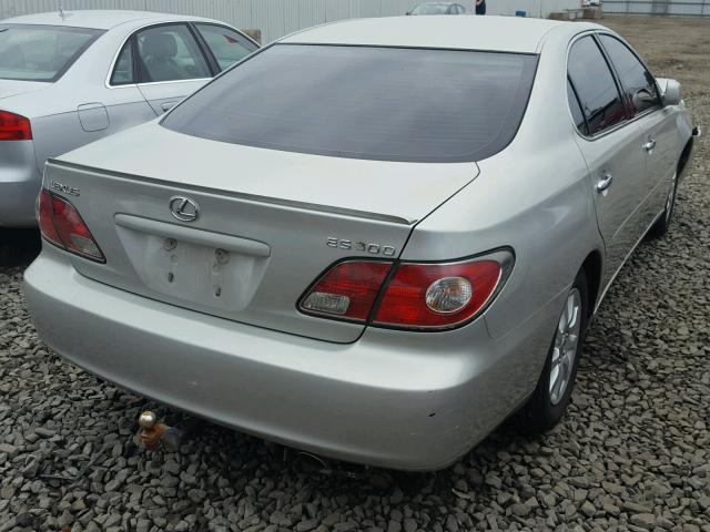 JTHBF30G230123971 - 2003 LEXUS ES 300 SILVER photo 4