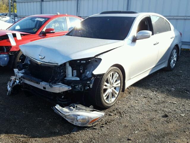 KMHGC4DD7DU250551 - 2013 HYUNDAI GENESIS 3. SILVER photo 2