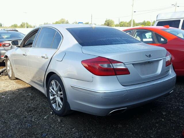 KMHGC4DD7DU250551 - 2013 HYUNDAI GENESIS 3. SILVER photo 3