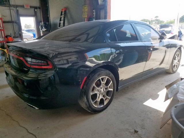 2C3CDXJG5HH526318 - 2017 DODGE CHARGER SX BLACK photo 4