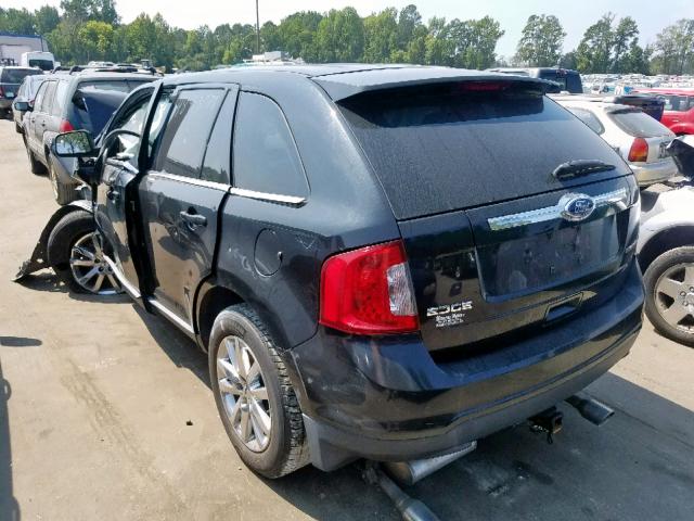 2FMDK3KC8BBA76373 - 2011 FORD EDGE LIMIT BLACK photo 3