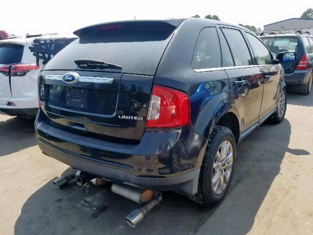 2FMDK3KC8BBA76373 - 2011 FORD EDGE LIMIT BLACK photo 4