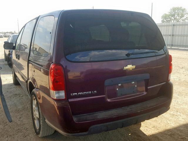 1GNDV23117D215075 - 2007 CHEVROLET UPLANDER L MAROON photo 3