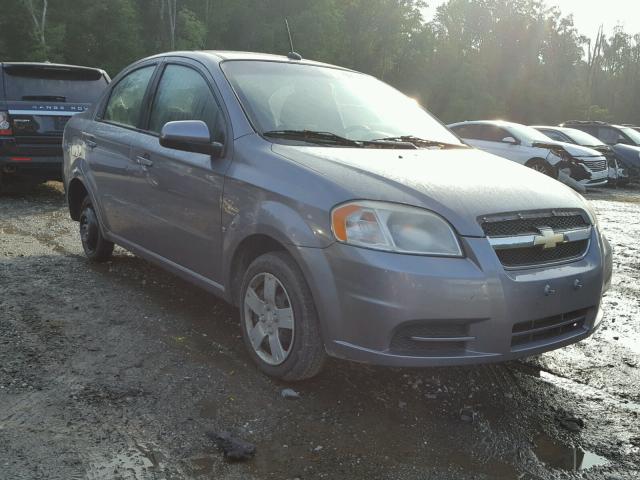 KL1TD56E99B378490 - 2009 CHEVROLET AVEO LS GRAY photo 1