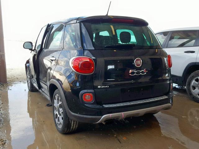 ZFBCFADH2EZ015476 - 2014 FIAT 500L TREKK BLACK photo 3