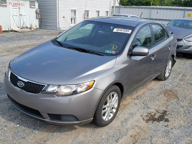 KNAFU4A20C5495598 - 2012 KIA FORTE EX GRAY photo 2