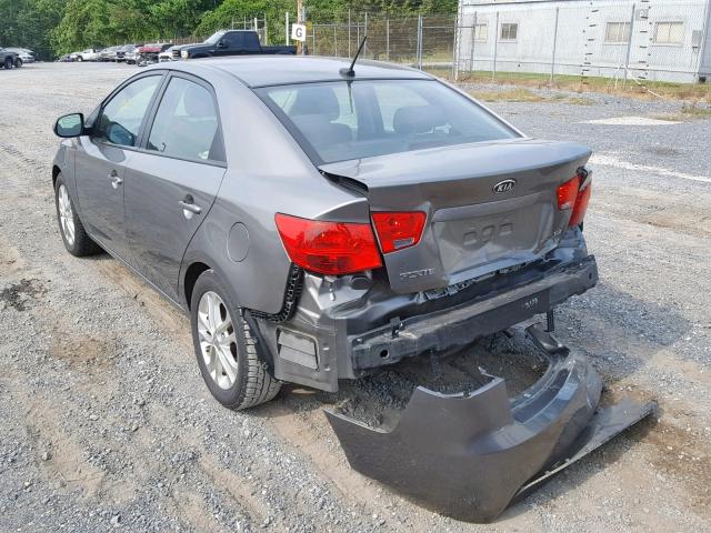 KNAFU4A20C5495598 - 2012 KIA FORTE EX GRAY photo 3