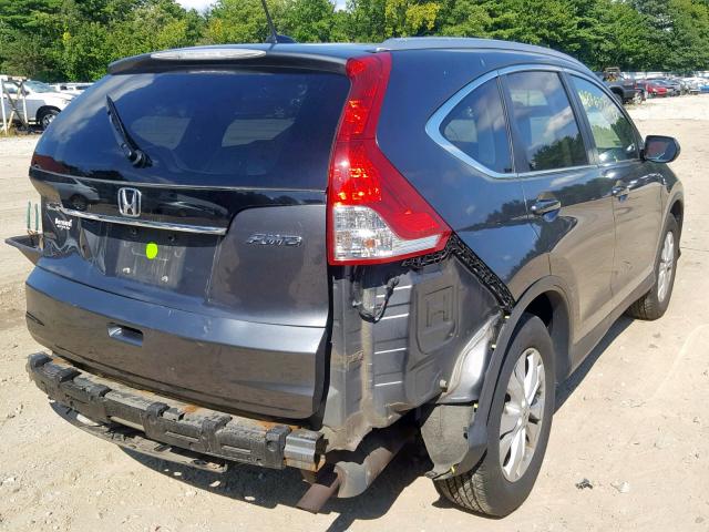 2HKRM4H72DH641678 - 2013 HONDA CR-V EXL BLACK photo 4