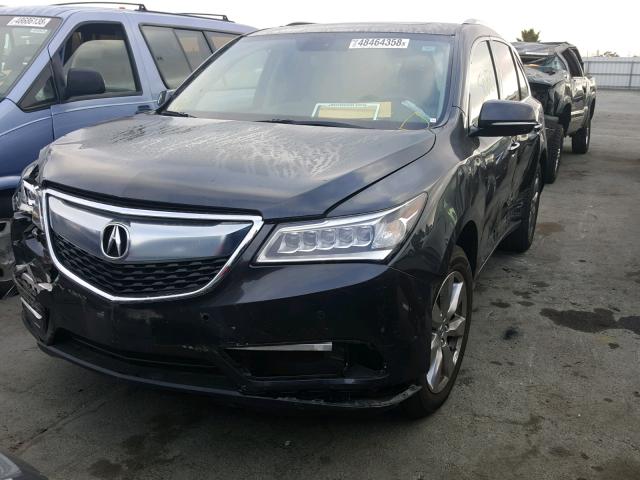 5FRYD4H84FB017062 - 2015 ACURA MDX ADVANC გრაფიტი ფოტო 2