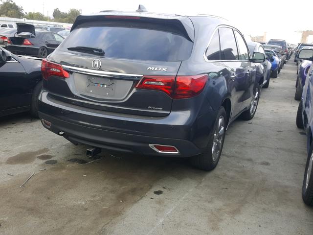 5FRYD4H84FB017062 - 2015 ACURA MDX ADVANC CHARCOAL photo 4