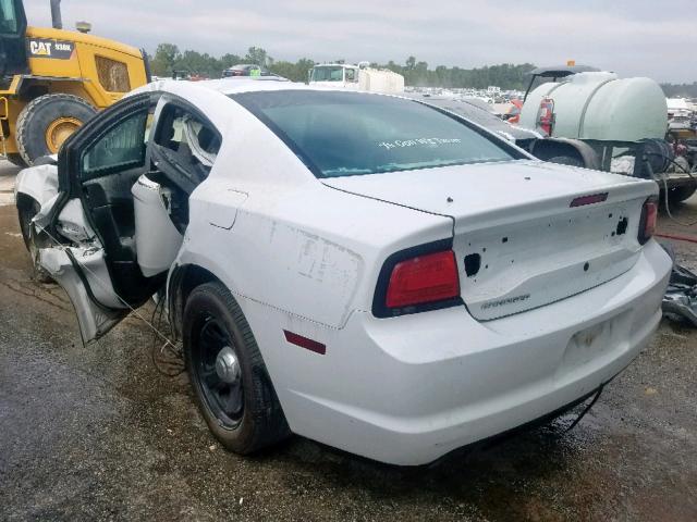 2C3CDXAT4EH368126 - 2014 DODGE CHARGER PO WHITE photo 3