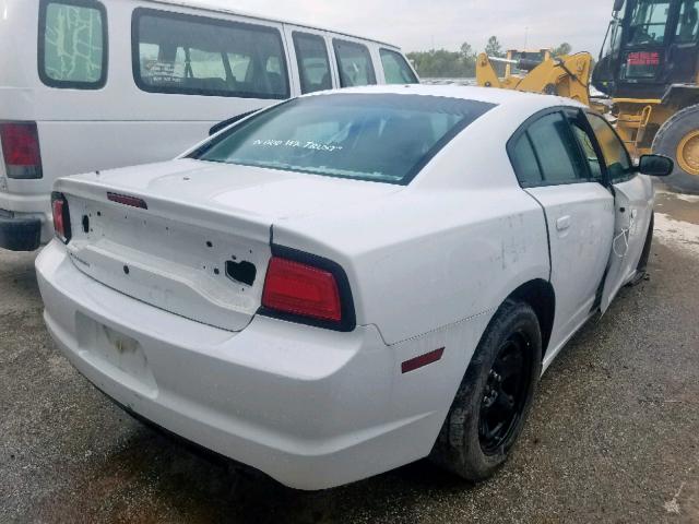 2C3CDXAT4EH368126 - 2014 DODGE CHARGER PO WHITE photo 4