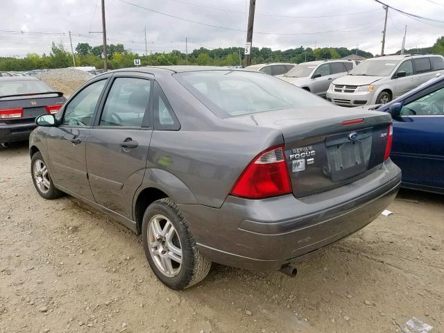 1FAFP34N85W289460 - 2005 FORD FOCUS ZX4 GRAY photo 3