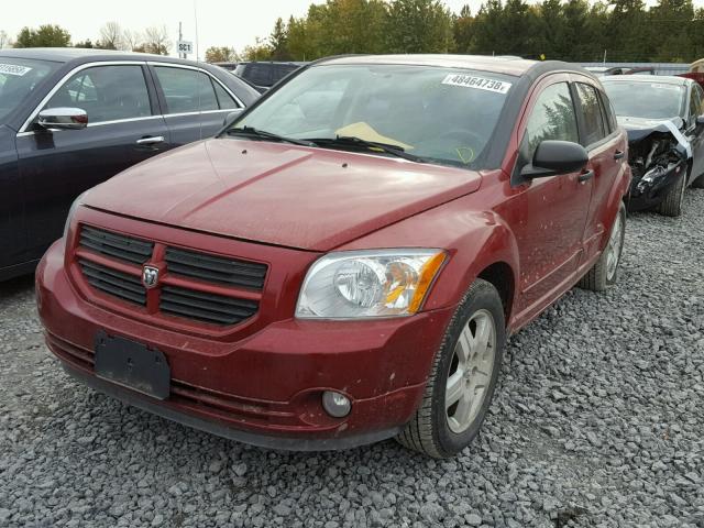 1B3HB48B97D506344 - 2007 DODGE CALIBER SX RED photo 2