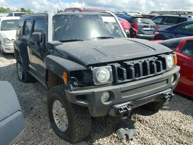 5GTDN13E678199897 - 2007 HUMMER H3 BLACK photo 1