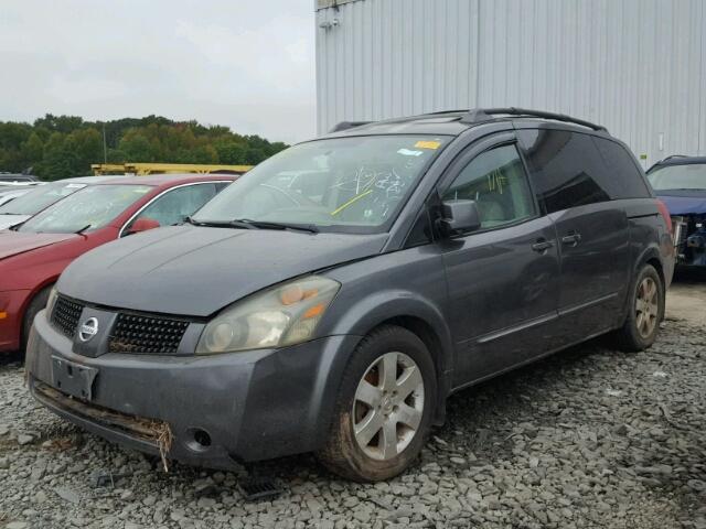 5N1BV28U94N322427 - 2004 NISSAN QUEST S GRAY photo 2