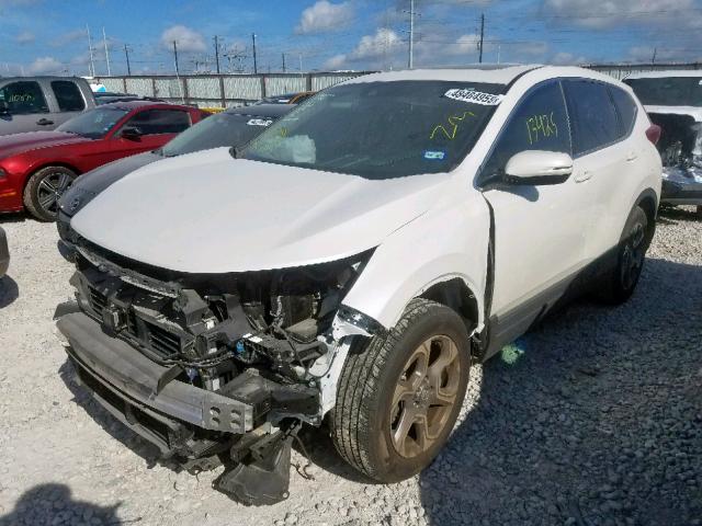 2HKRW2H81JH648253 - 2018 HONDA CR-V EXL WHITE photo 2