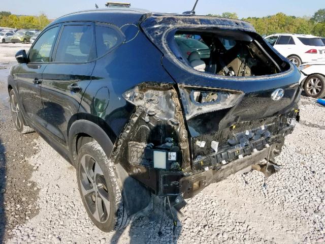 KM8J33A29GU161510 - 2016 HYUNDAI TUCSON LIM BLACK photo 3