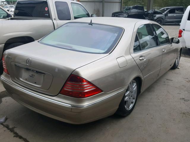 WDBNG70J83A369771 - 2003 MERCEDES-BENZ S 430 GOLD photo 4