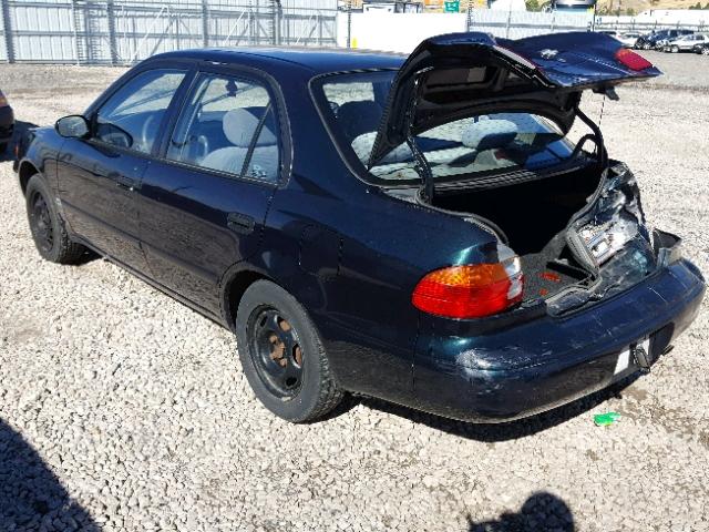 1Y1SK5288WZ440230 - 1998 CHEVROLET GEO PRIZM 绿色 照片 3