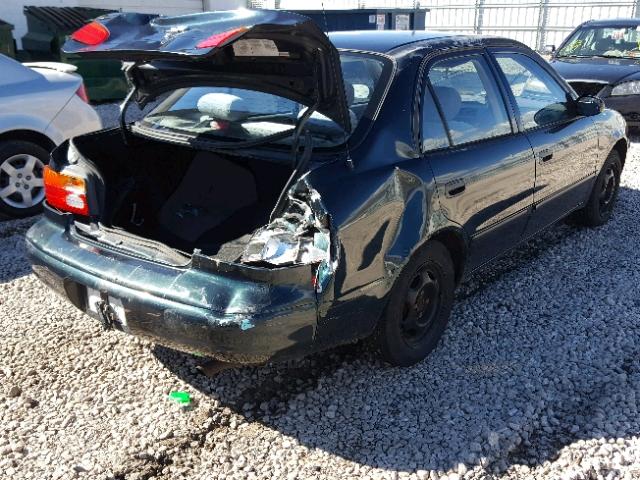 1Y1SK5288WZ440230 - 1998 CHEVROLET GEO PRIZM 绿色 照片 4