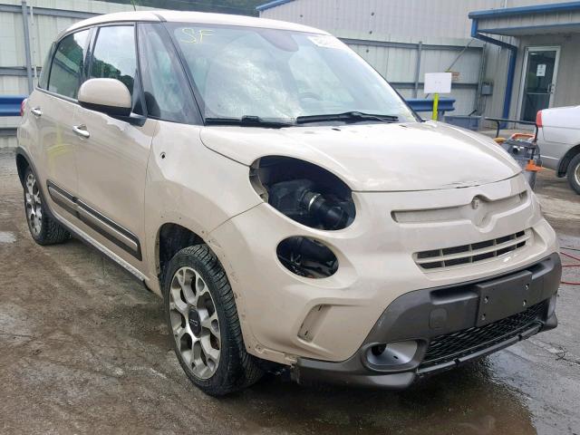 ZFBCFADH8EZ018284 - 2014 FIAT 500L TREKK BEIGE photo 1