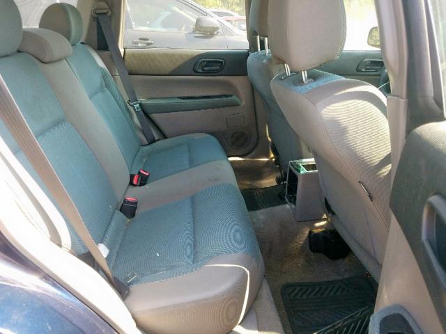 JF1SG63645G727833 - 2005 SUBARU FORESTER 2 BLUE photo 6