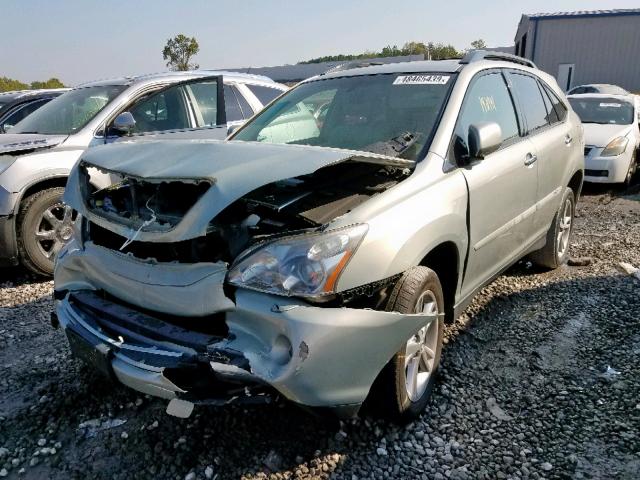 JTJHW31U782046006 - 2008 LEXUS RX 400H GREEN photo 2