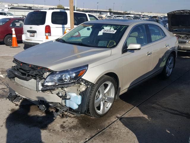 1G11J5SX6EF107348 - 2014 CHEVROLET MALIBU LTZ TAN photo 2