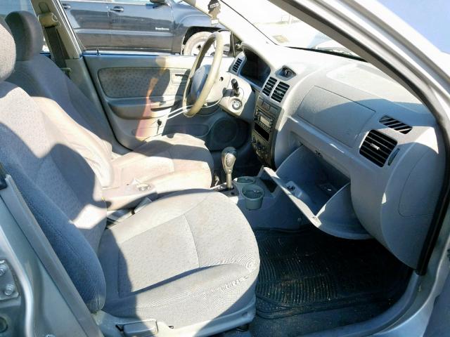 KNADC125846297509 - 2004 KIA RIO SILVER photo 5