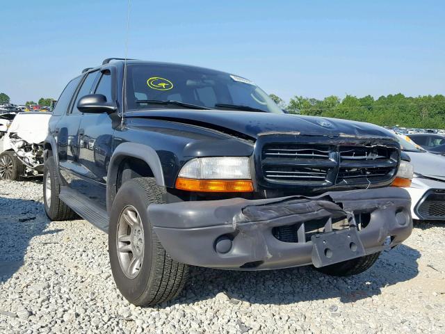 1D4HS38N03F616798 - 2003 DODGE DURANGO SP BLACK photo 1